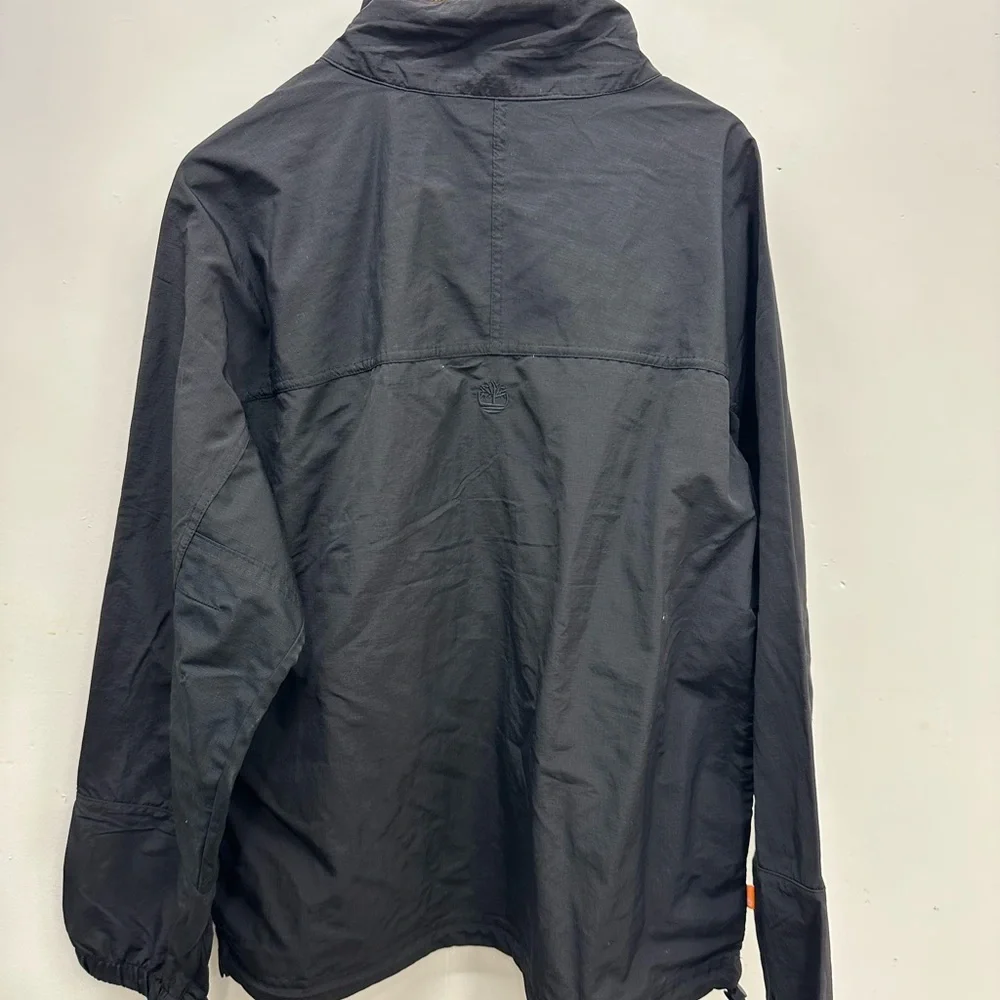 ~New W/ Tags! Men's Timberland Men's Black Pullover Wind Breaker Fall Jacket